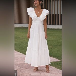 White dress - worn once - size 6